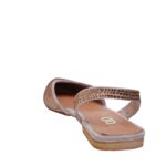 Golden Khussa Style Slingback Flats